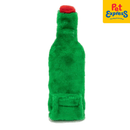 Zippy Paws Happy Hour Crusherz Lager Plush Dog Toy