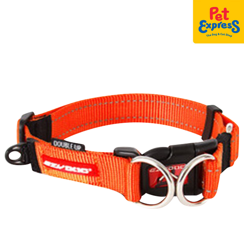 EzyDog Double Up Dog Collar Large Orange