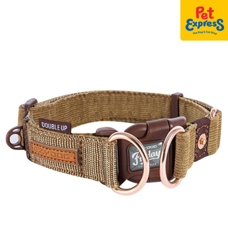 EzyDog Double Up Dog Collar Medium Corduroy