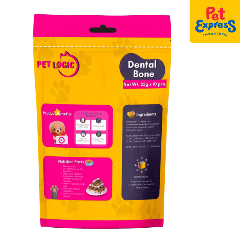 Pet Logic Dental Bone Chicken Dog Treats 25g