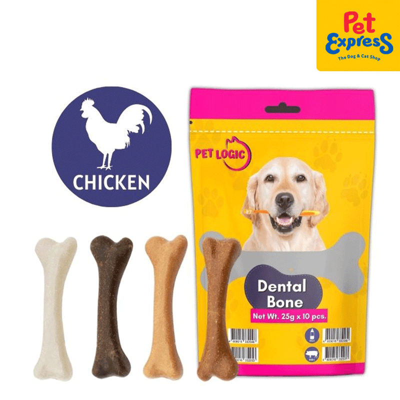 Pet Logic Dental Bone Chicken Dog Treats 25g