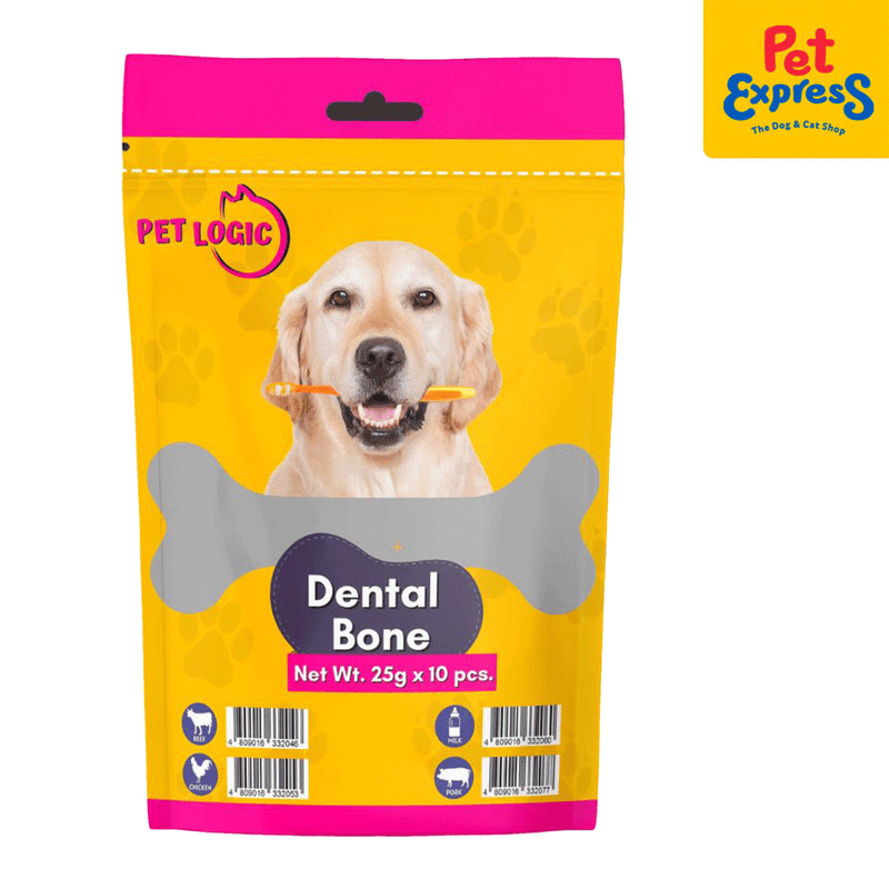 Pet Logic Dental Bone Milk Dog Treats 25g