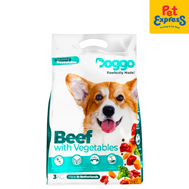 Doggo Beef with Vegetables Dry Dog Food 3kg