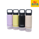 Porta Water Bottle with Detachable Pet Bowl Pet Feeder Lemon Yellow 16oz