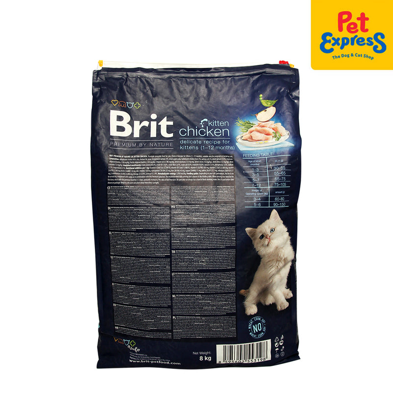 Brit Premium by Nature Kitten Chicken Dry Cat Food 8kg