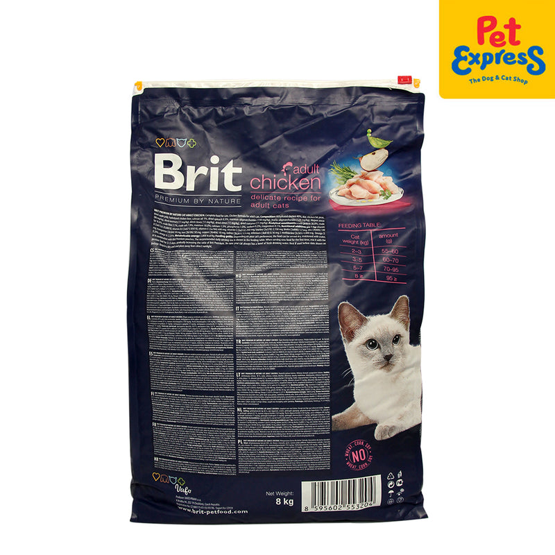 Brit Premium by Nature Adult Chicken Dry Cat Food 8kg