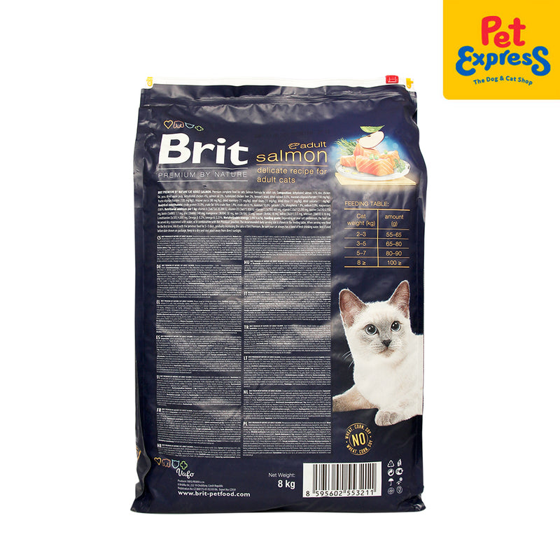 Brit Premium by Nature Adult Salmon Dry Cat Food 8kg