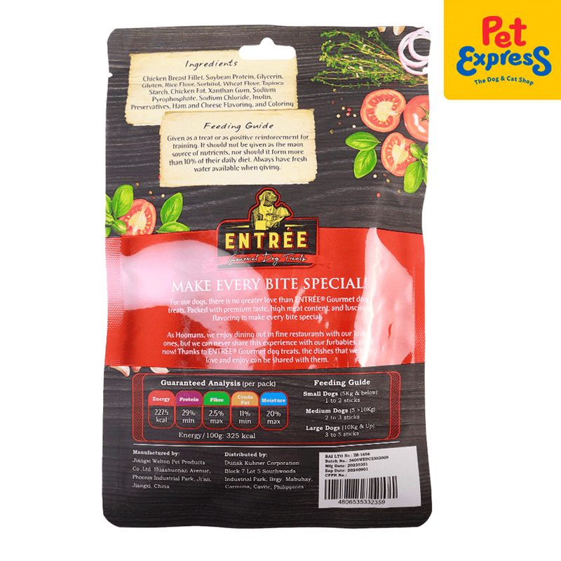 Entrée Gourmet Ham and Cheese Charcuterie Dog Treats 70g
