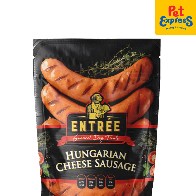 Entrée Gourmet Hungarian Cheese Sausage Dog Treats 70g