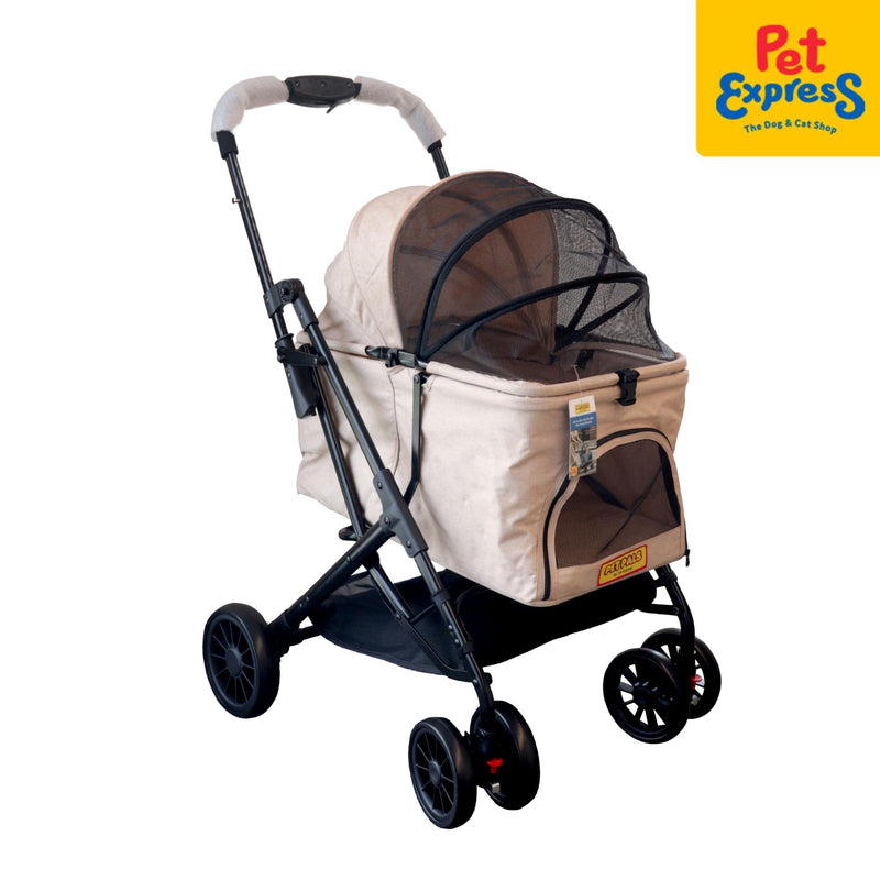 Pet Pals All-in-One for Small Breed Pet Stroller 44x25.5x60cm Khaki