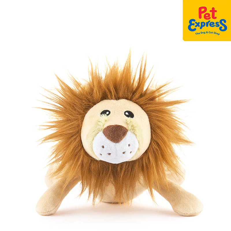 Pet Play Leonard the Lion Plush Dog Toy