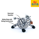 Pet Play Zara the Zebra Plush Dog Toy