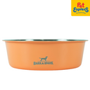 Bark and Spark Ordinary Stainless Steel Dog Bowl Orange 32oz