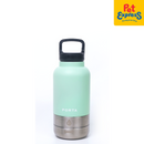 Porta Water Bottle with Detachable Pet Bowls Pet Feeder Seafoam 32oz