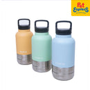 Porta Water Bottle with Detachable Pet Bowls Pet Feeder Ice Blue 32oz