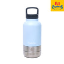 Porta Water Bottle with Detachable Pet Bowls Pet Feeder Ice Blue 32oz