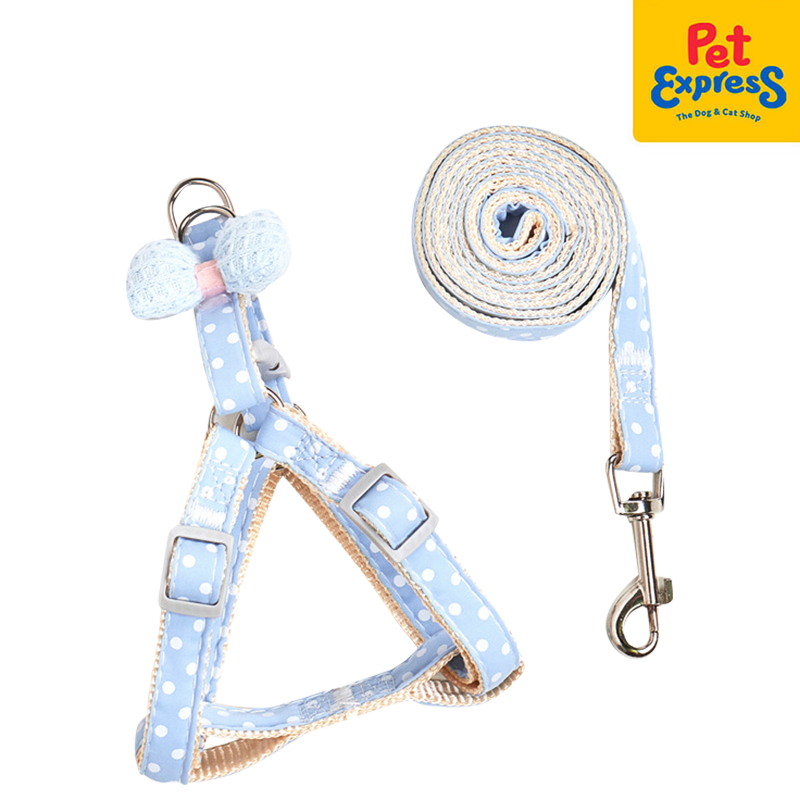 Approved Plush Ribbon 2 in 1 Dog Harness and Leash 1.5