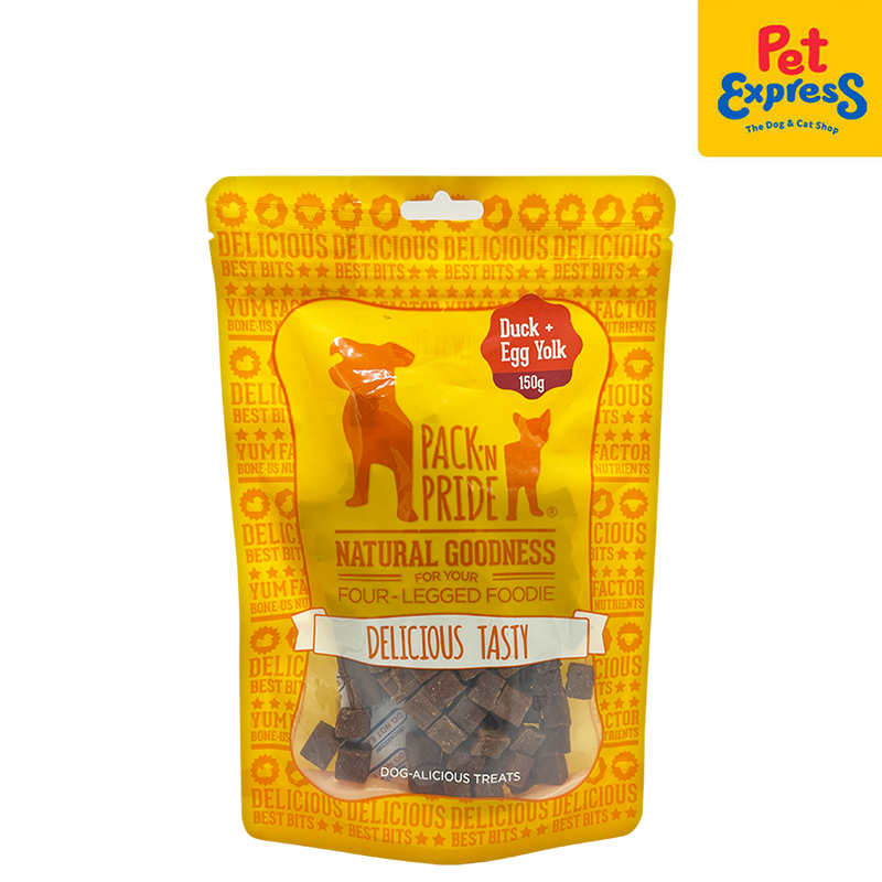 Pack N Pride Duck and Yolk Dog Treats 150g