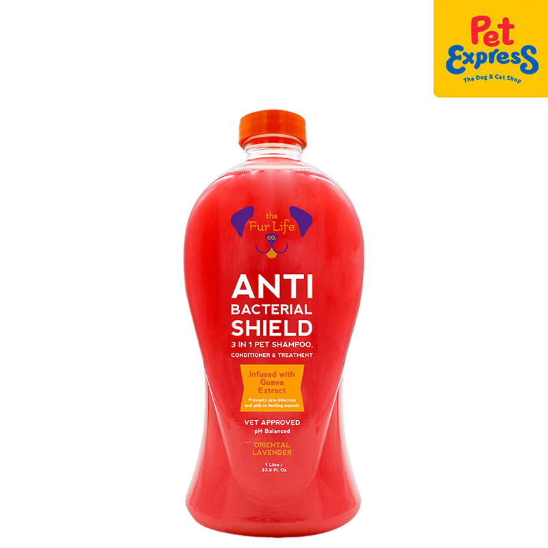 The Fur Life Anti Bacterial Shield 3-in-1 Pet Shampoo, Conditioner and Treatment 1L