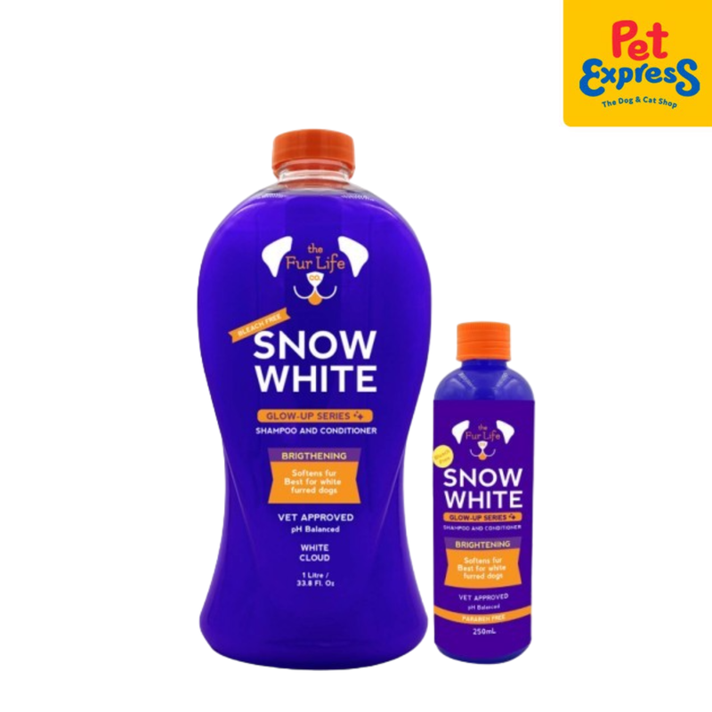 The Fur Life Snow White 2-in-1 Pet Shampoo and Conditioner 1L