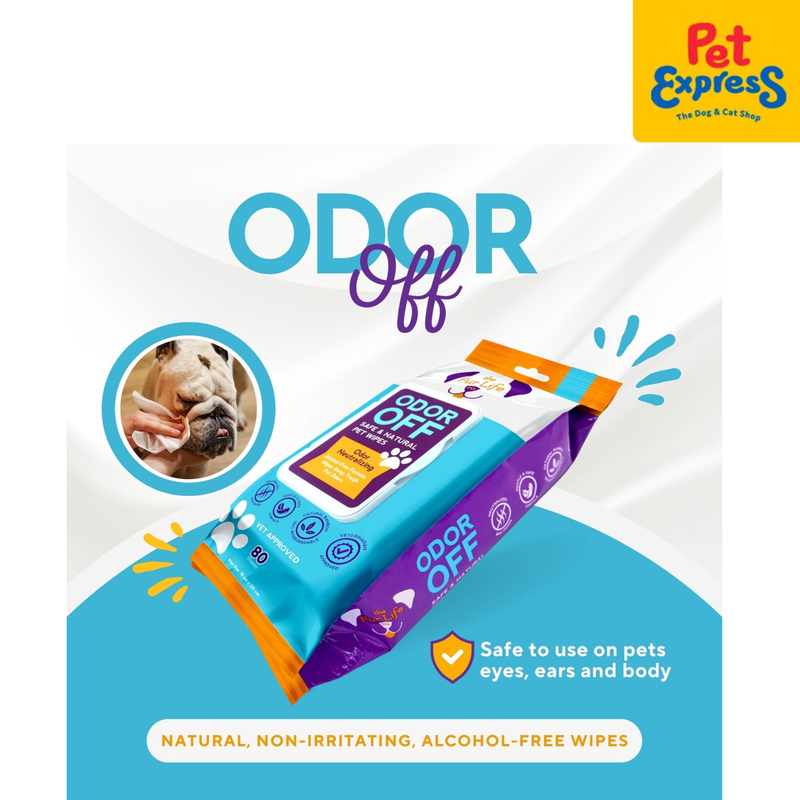 The Fur Life Odor Off Pet Wipes 80s