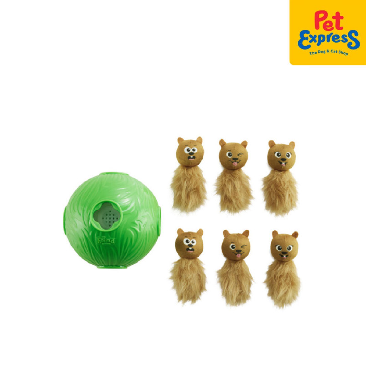 Nina Ottosson Snuffle N Treat Ball Puzzle Green Level 2 Dog Toy