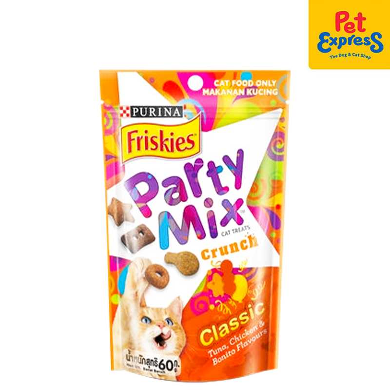 Purina Friskies Classic Party Mix Crunch Cat Treats 60g