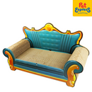 Approved Royal Cat Scratch Sofa Bed Crown Blue