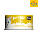 Kit Cat Goat Milk Gourmet White Meat Tuna Flakes and Smoked Fish Wet Cat Food 70g (6 cans)