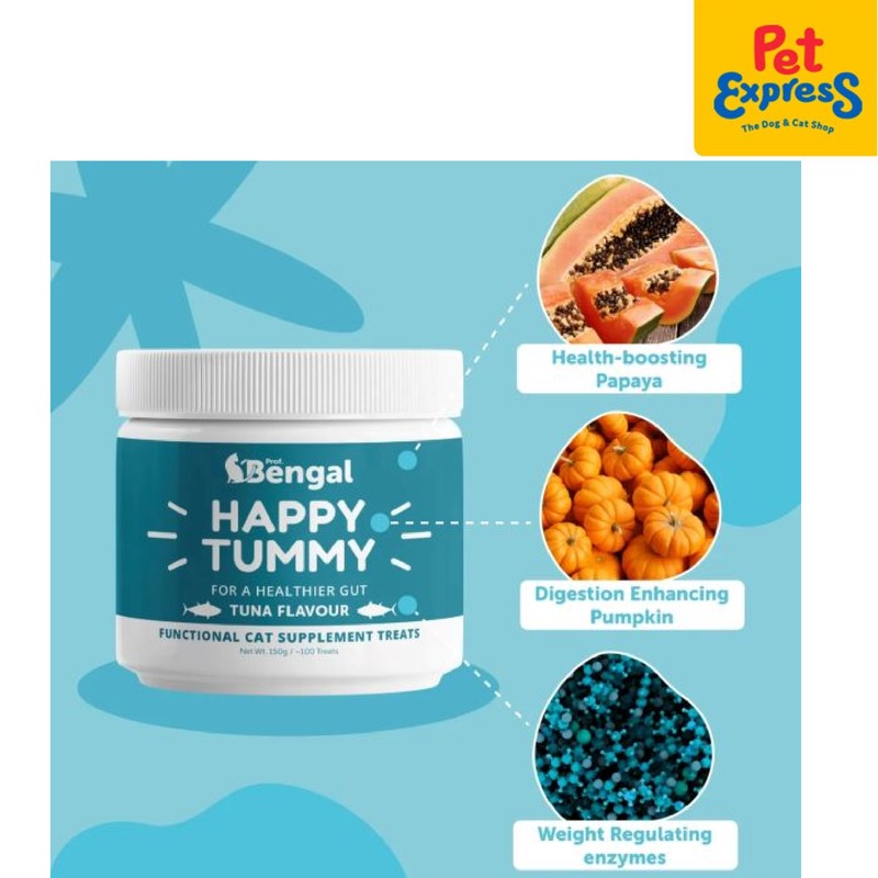 Prof. Bengal Happy Tummy Tuna Cat Treats 150g