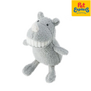 Approved Plush Gray Happy Rhino Dog Toy