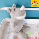 Approved Plush Gray Happy Rhino Dog Toy