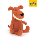 Approved Plush Brown Happy Doggie Dog Toy