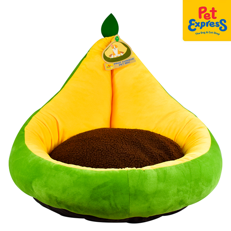 Pet Express Fruit Cushion 60x54x44cm Pet Bed Avocado