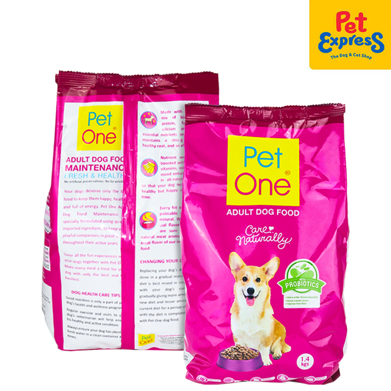 Pet One Adult Probiotics Dry Dog Food 1.4kg