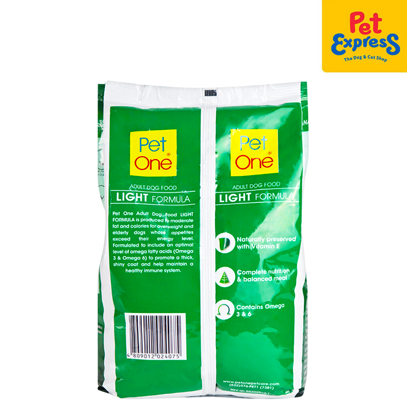 Pet One Senior Light Formula Dry Dog Food 1.4kg