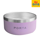 Porta Double Wall Stainless Steel Bowl 16oz Lavender