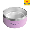 Porta Double Wall Stainless Steel Bowl 16oz Lavender