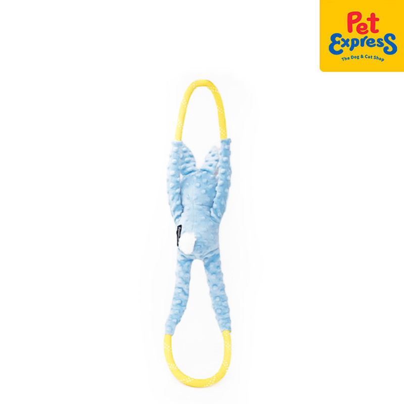 Zippy Paws Rope Tugz Bunny Dog Toy