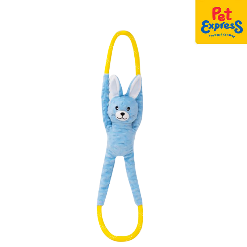 Zippy Paws Rope Tugz Bunny Dog Toy