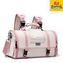 Approved Hard Bag Oval Pet Carrier Cream Pink