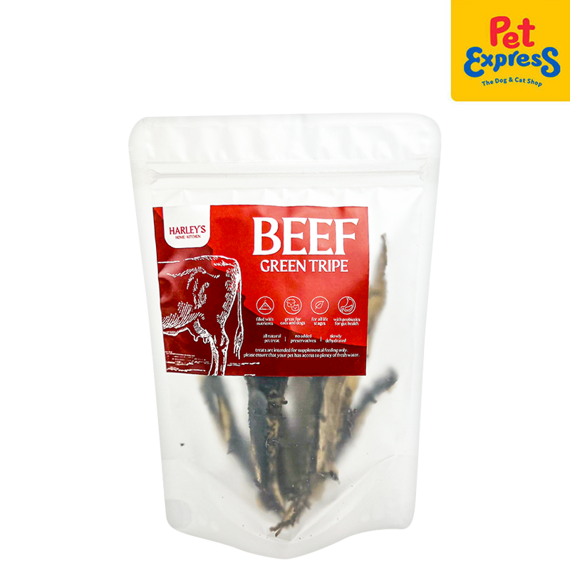 Harley's Dehydrated Beef Green Tripe Dog Treats 30g