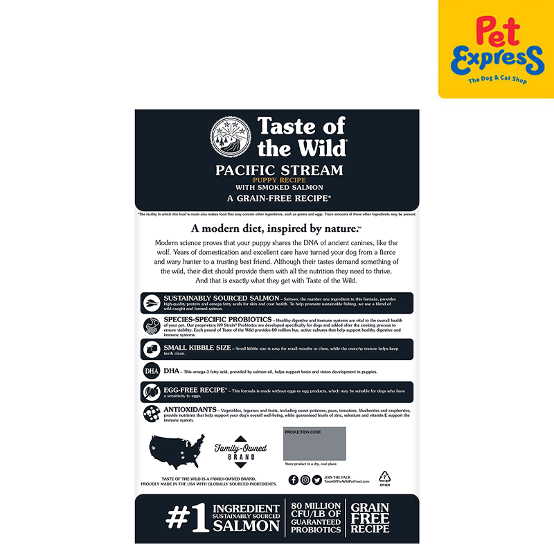 Taste of The Wild Puppy Pacific Stream Dry Dog Food