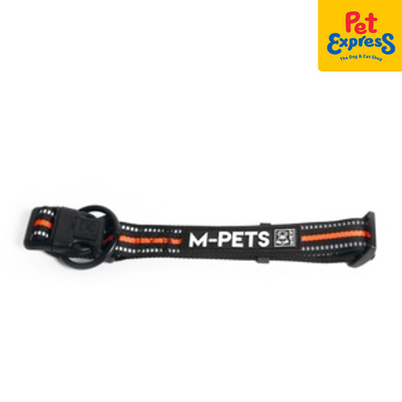 M-Pets Hiking Dog Collar Extra Large Black Orange