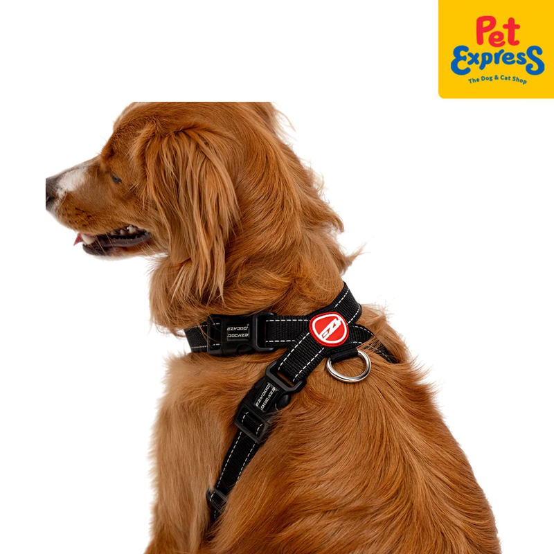 EzyDog Chest Plate Dog Harness Small Black Denim