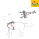 EzyDog Chest Plate Dog Harness Small Black Denim