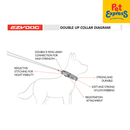 EzyDog Double Up Dog Collar Large Black Denim