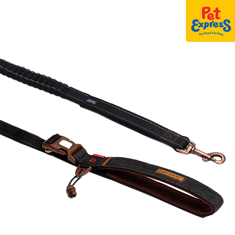 EzyDog Road Runner Dog Leash Black Denim