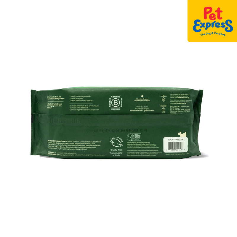 Earth Rated Plant-Based Dog Grooming Unscented Pet Wipes 60s