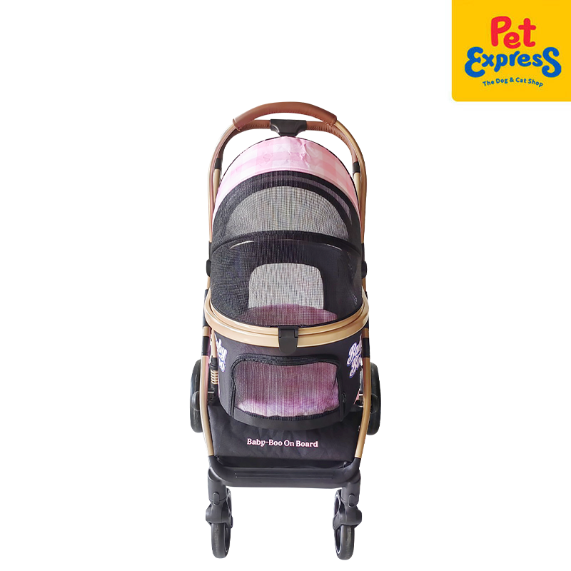 [FOR PRE-ORDER] Baby Boo 2-in1 Fashionable Pet Stroller 83x62.5x101cm Pink